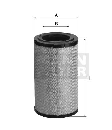 Mann-Filter - C 28 1045/2 - Air filter element