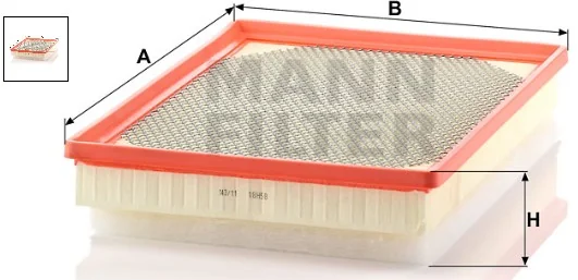 Mann-Filter - C 36 172 - Air filter element