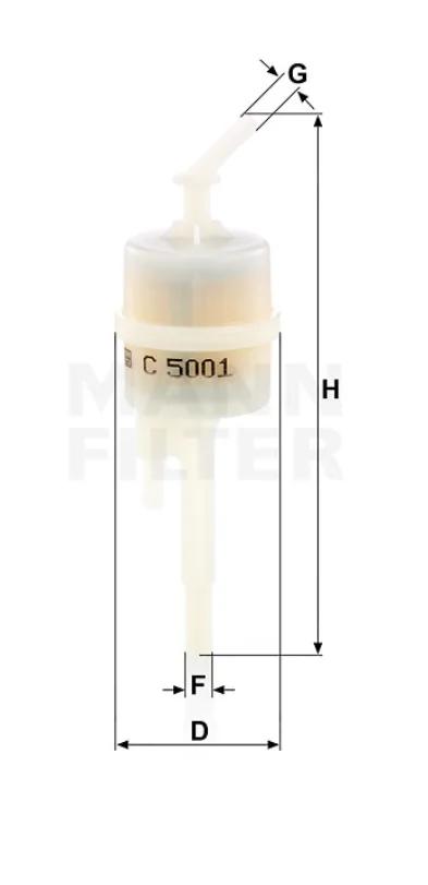 Mann-Filter - C 5001 - Air filter in-line