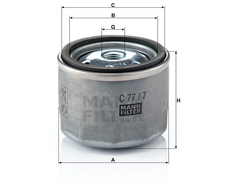 Mann-Filter - C 77/7 - Air filter element