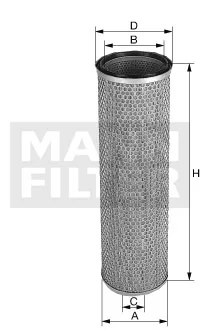 Mann-Filter - CF 22 269 - Air filter element (secondary)