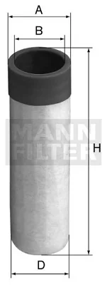 Mann-Filter - CF 50 - Air filter element (secondary)