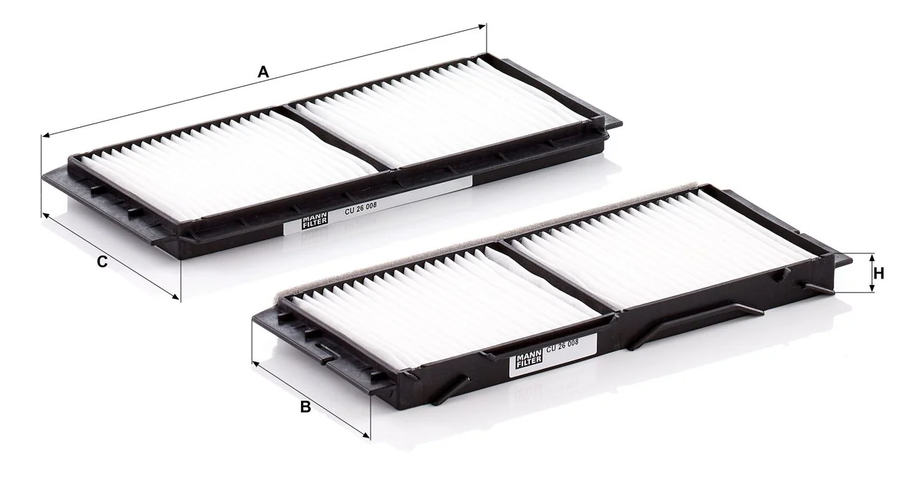 Mann-Filter - CU 26 008-2 - Cabin air filter element