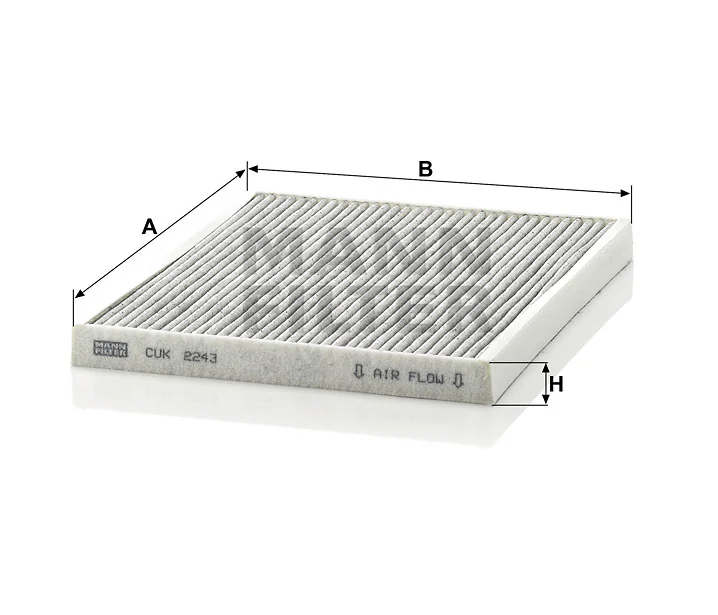 Mann-Filter - CUK 2243 - Cabin air filter (activated carbon)