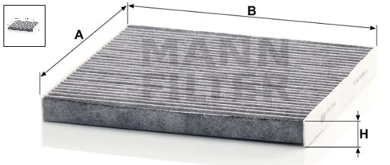 Mann-Filter - CUK 2544 - Cabin air filter (activated carbon)