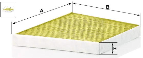 Mann-Filter - FP 3172/1 - Cabin air filter element (freciousplus)