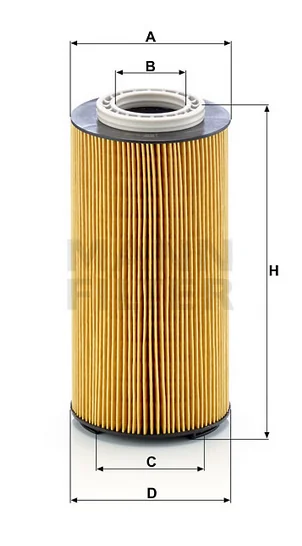 Mann-Filter - HU 12 003 x - Oil filter element (metal-free)