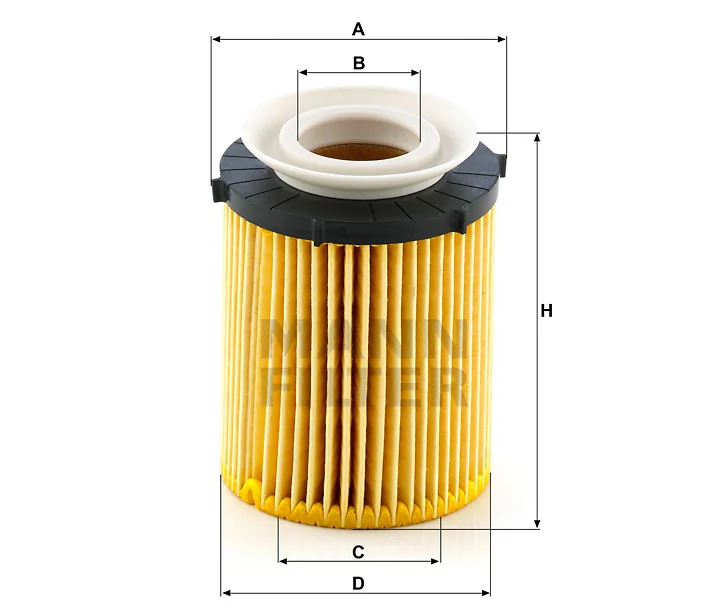 Mann-Filter - HU 711/6 z - Oil filter element (metal-free)