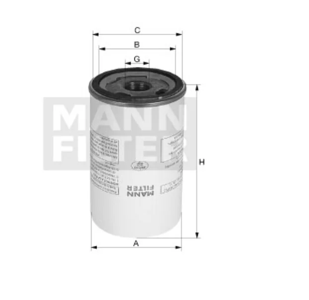 Mann-Filter - LB 13 145/27 - Air/oil separator spin-on (starbox)