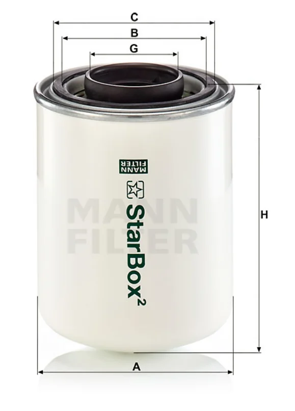 Mann-Filter - LB 1374/30 - Air/oil separator spin-on (starbox)