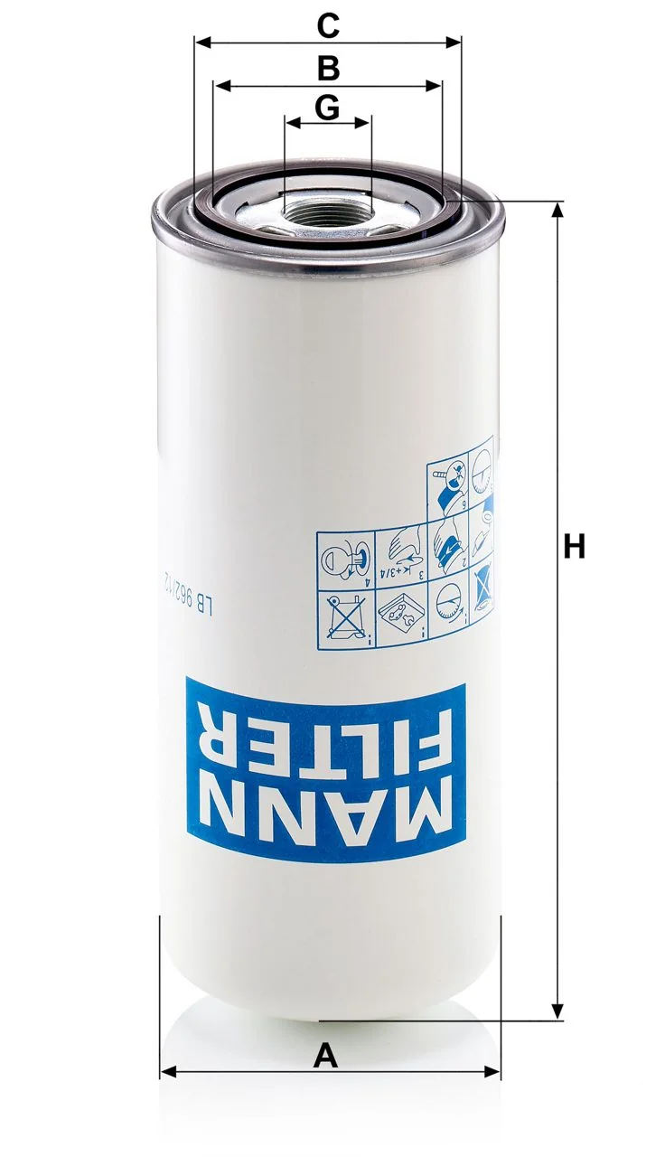Mann-Filter - LB 962/12 - Air/oil separator spin-on