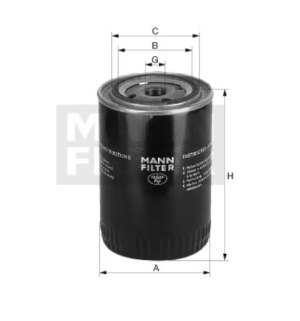 Mann-Filter - MW 6001 - Oil filter (spin-on)
