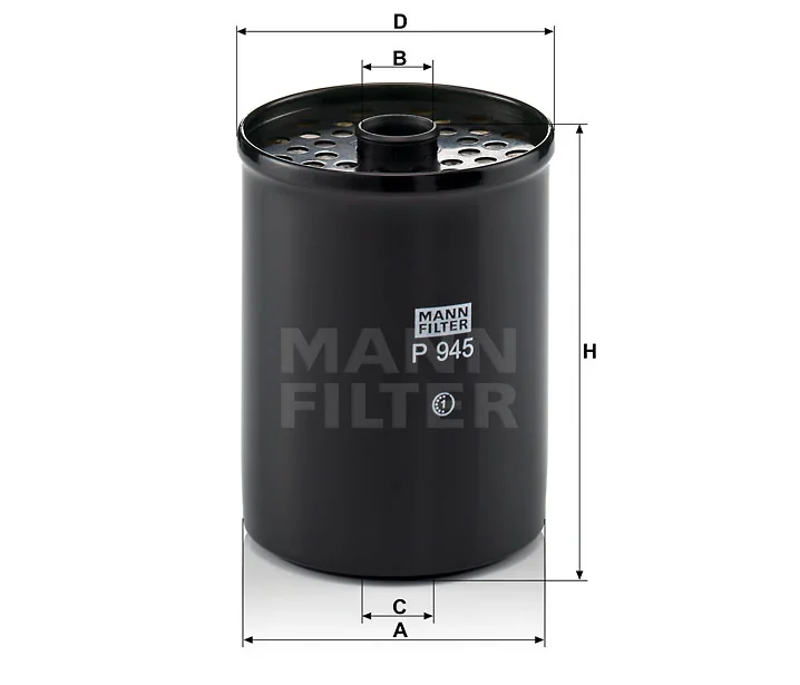 Mann-Filter - P 945 x - Fuel filter element