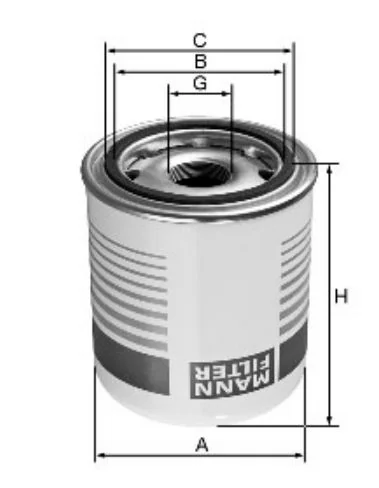 Mann-Filter - TB 1394/16 x - Air dryer box spin-on