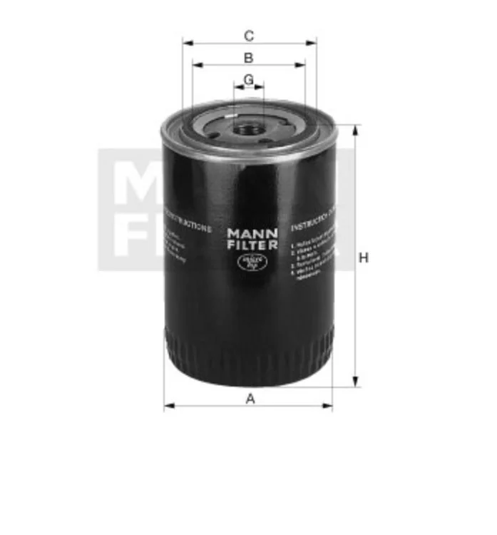 Mann-Filter - W 10 005 - Oil filter (spin-on)
