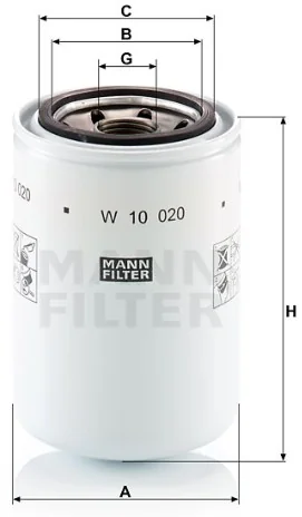 Mann-Filter - W 10 020 - Oil filter