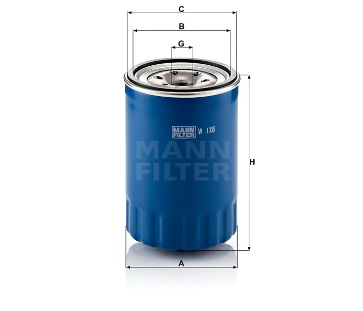 Mann-Filter - W 1035 - Oil filter