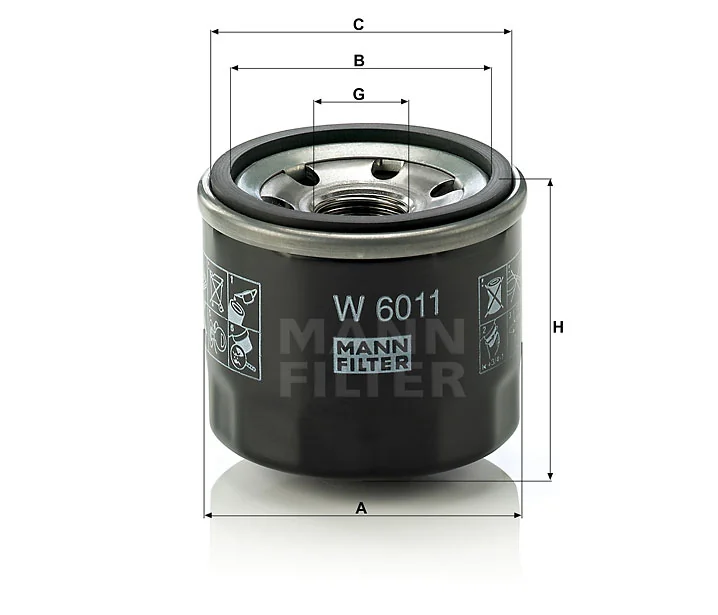 Mann-Filter - W 6011 - Oil filter