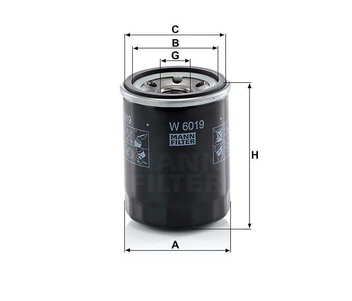 Mann-Filter - W 6019 - Oil filter