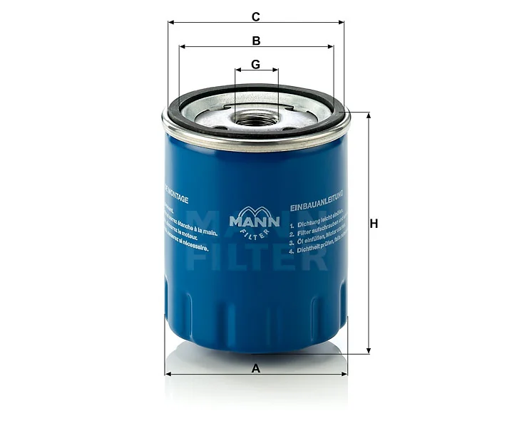 Mann-Filter - W 712/15 - Oil filter (spin-on)