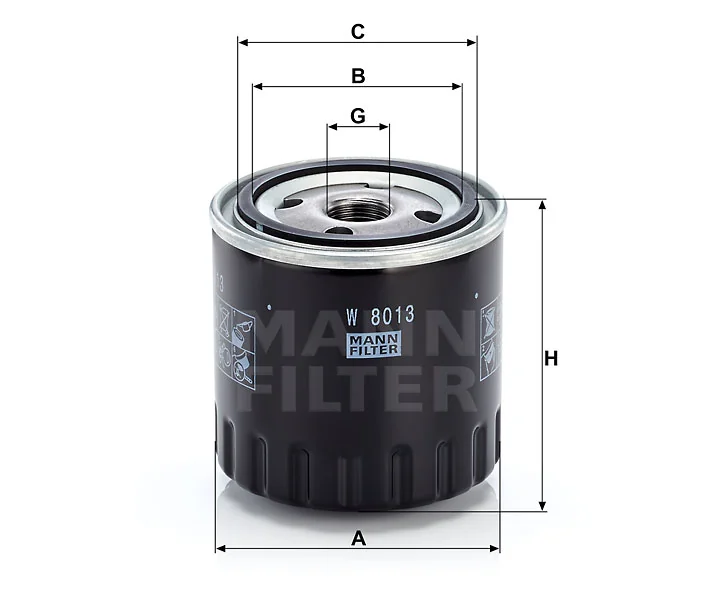 Mann-Filter - W 8013 - Oil filter