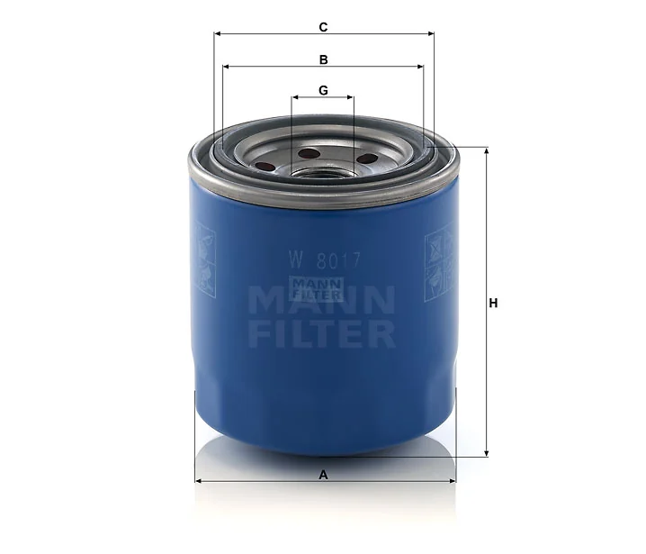 Mann-Filter - W 8017 - Oil filter