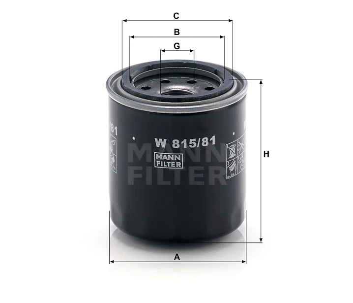 Mann-Filter - W 815/81 - Oil filter