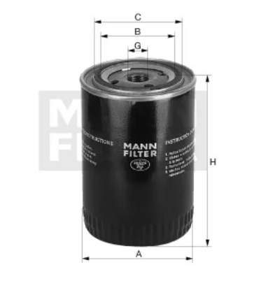 Mann-Filter - W 920/40 - Oil filter spin-on