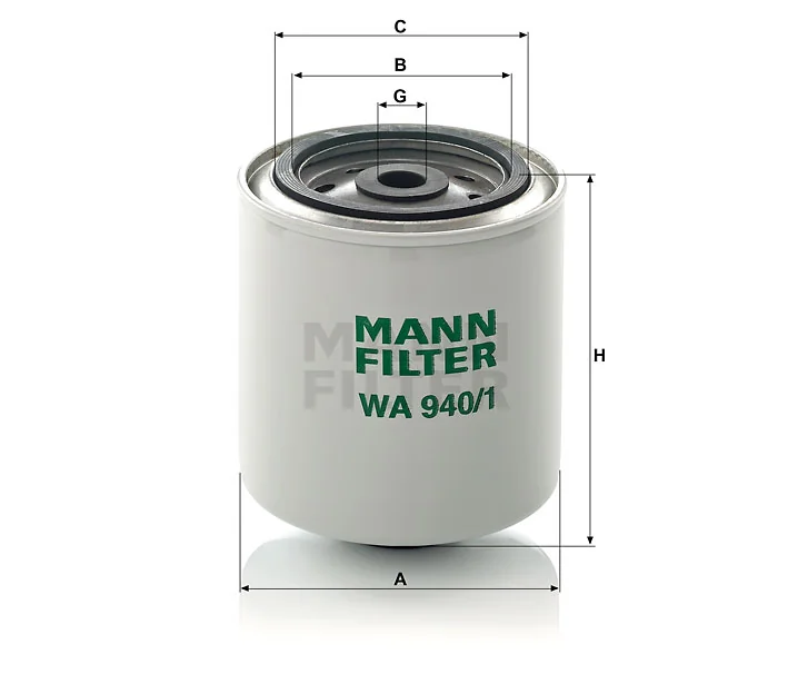 Mann-Filter - WA 940/1 - Coolant filter spin-on