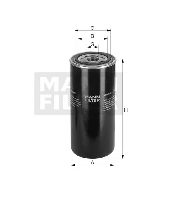 Mann-Filter - WD 13 005 x - Oil filter