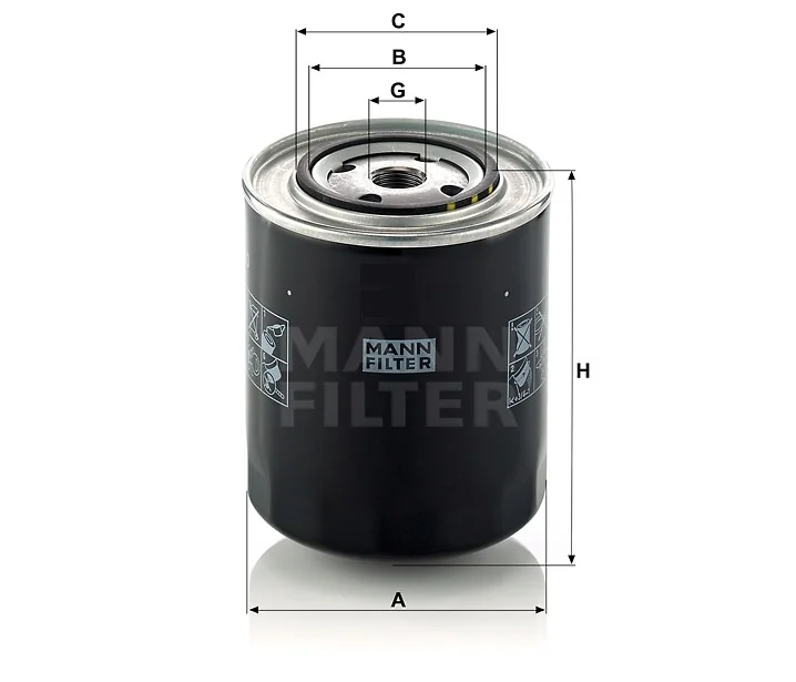 Mann-Filter - WD 950/2 - Oil filter (spin-on)