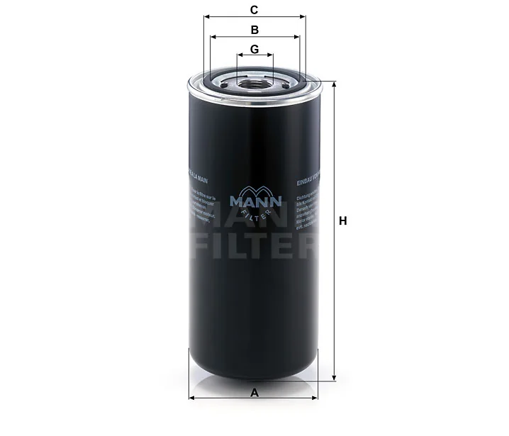 Mann-Filter - WD 962/8 - Oil filter (spin-on)