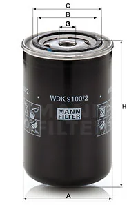 Mann-Filter - WDK 9100/2 - Fuel filter (spin-on)