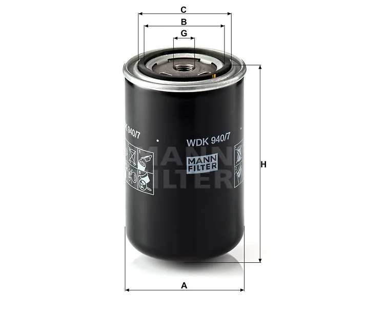 Mann-Filter - WDK 940/7 - Fuel filter