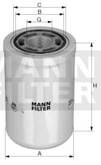 Mann-Filter - WH 10 005 - Oil filter