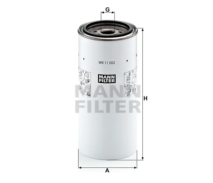 Mann-Filter - WK 11 002 x - Fuel filter spin-on
