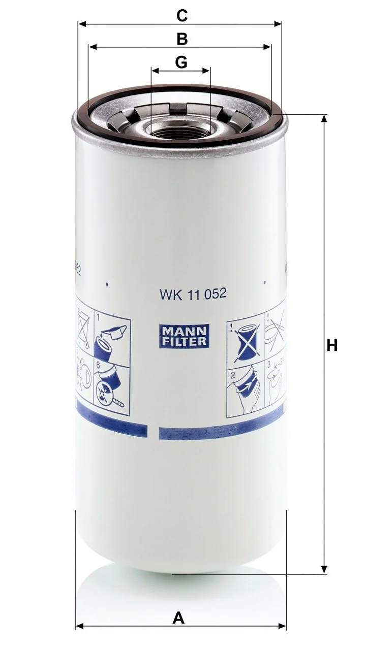 Mann-Filter - WK 11 052 - Fuel filter spin-on