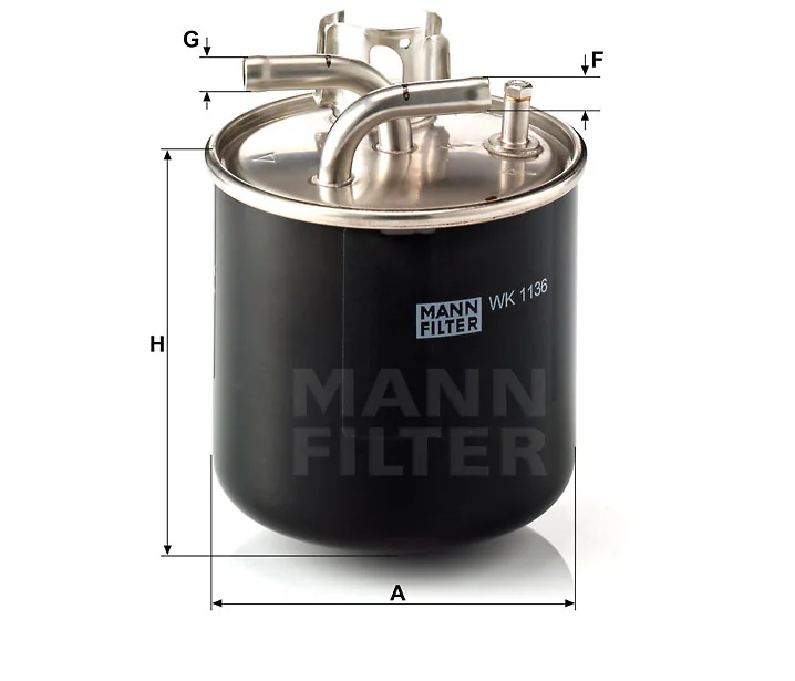 Mann-Filter - WK 1136 - Fuel filter
