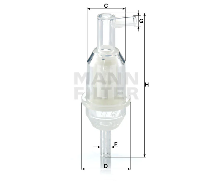 Mann-Filter - WK 31/5 (10) - Fuel filter in-line