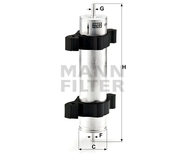 Mann-Filter - WK 521/2 - Fuel filter in-line