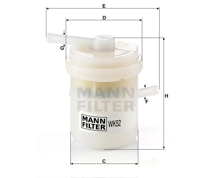 Mann-Filter - WK 52 - Fuel filter