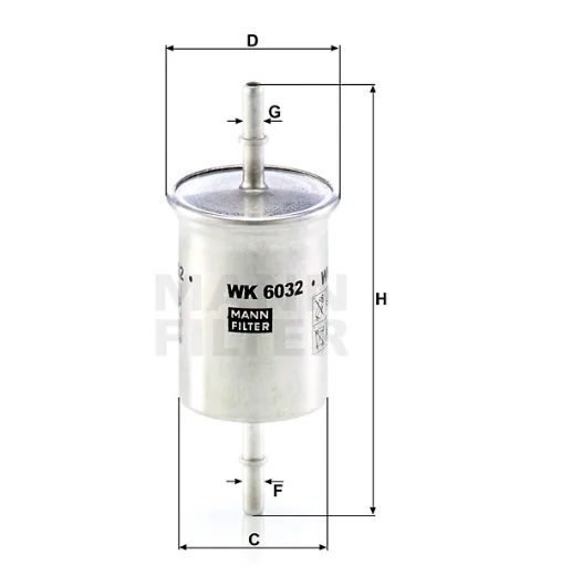 Mann-Filter - WK 6032 - Fuel filter