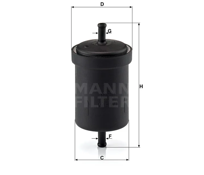 Mann-Filter - WK 613/1 - Fuel filter in-line