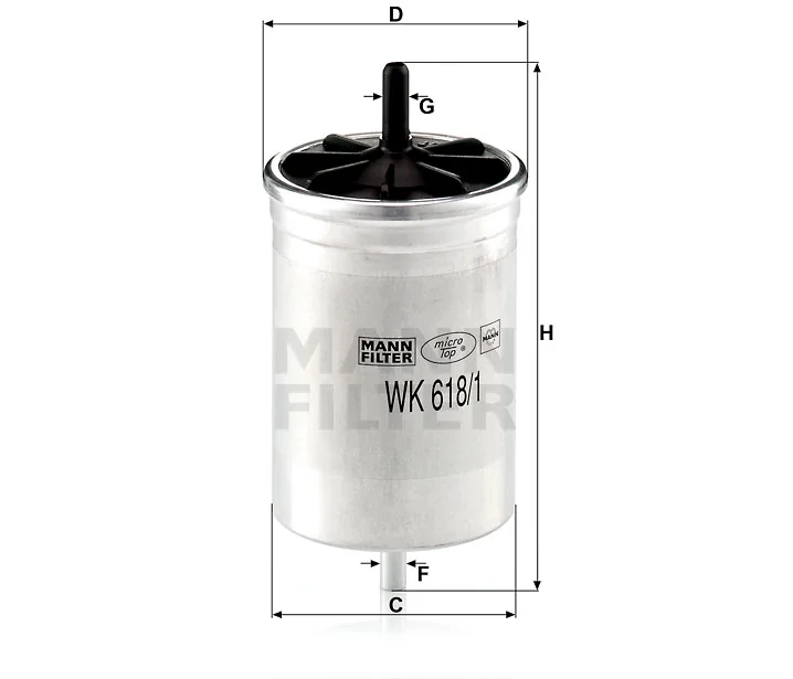 Mann-Filter - WK 618/1 - Fuel filter