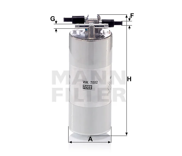 Mann-Filter - WK 7002 - Fuel filter in-line
