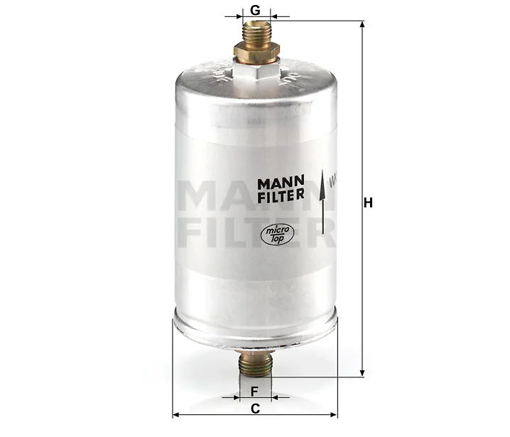 Mann-Filter - WK 726/2 - Fuel filter