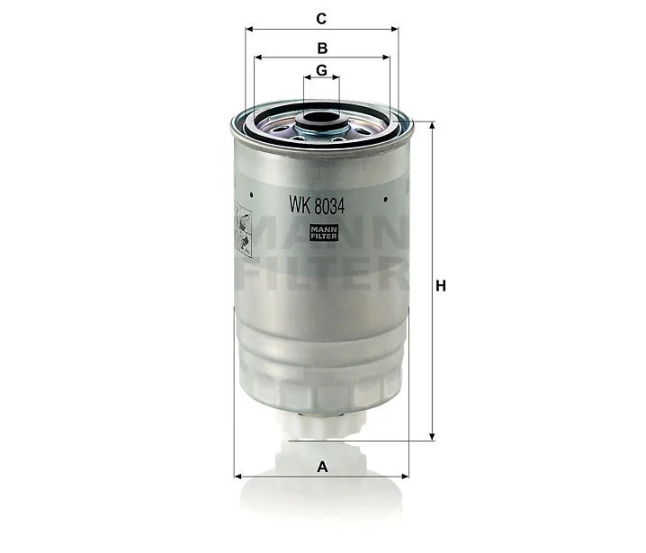 Mann-Filter - WK 8034 - Fuel filter