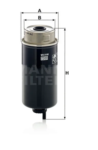 Mann-Filter - WK 8160 - Fuel filter spin-on