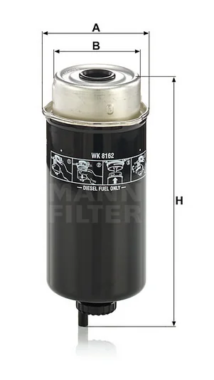 Mann-Filter - WK 8162 - Fuel filter spin-on