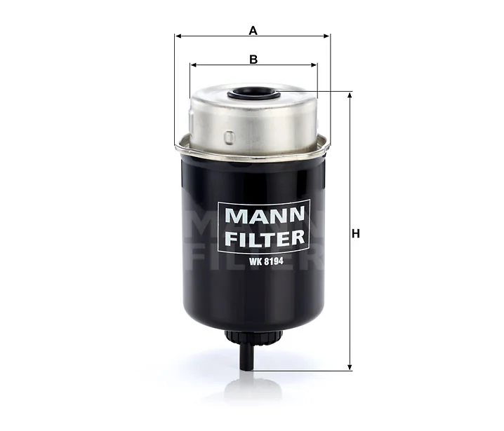 Mann-Filter - WK 8194 - Fuel filter spin-on